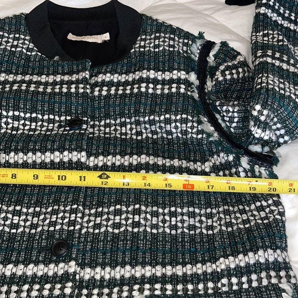 Tory Burch Norfolk Horseback Tweed Sequin-Embellished Jacket Blazer size 12 EUC - Picture 15 of 16